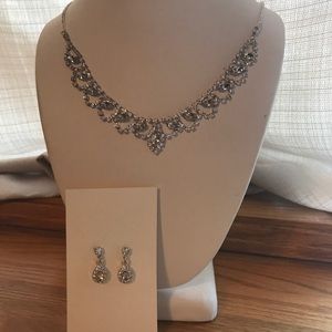 Bridal/ prom necklace earring set